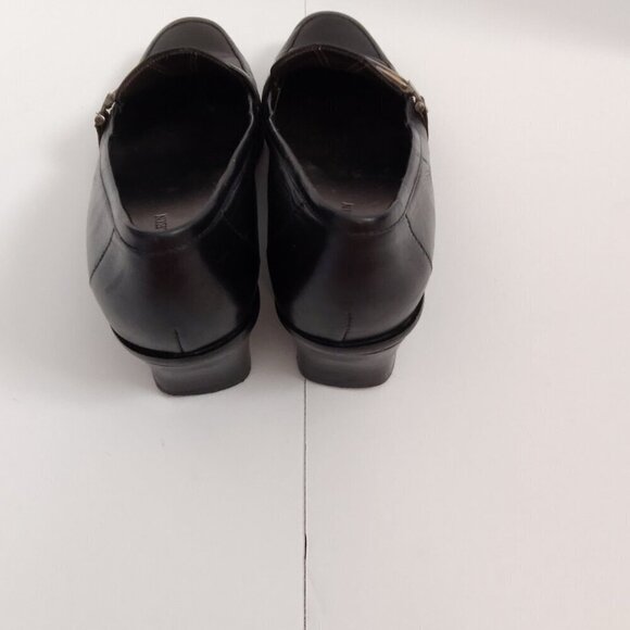 Ladies SZ 6M Anne Klein iFlex Black Leather Loafers - Picture 3 of 3